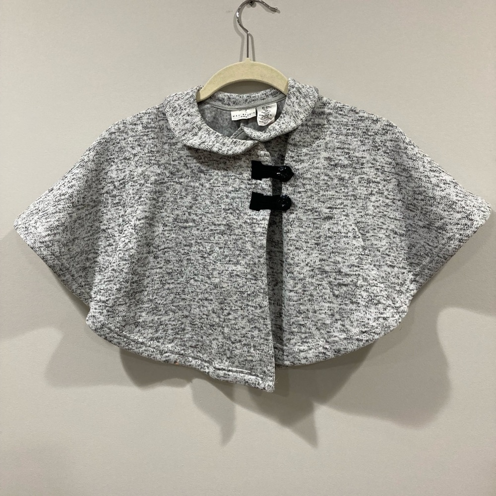 Max Studio Baby Cardigan Shaw 12 Month Old Grey and Black